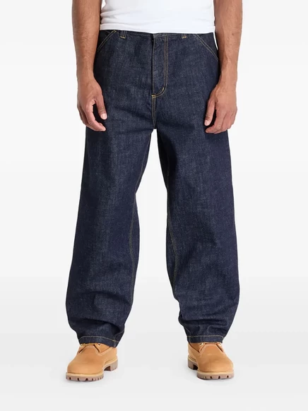 Мужские джинсы Carhartt WIP прямого кроя, синие