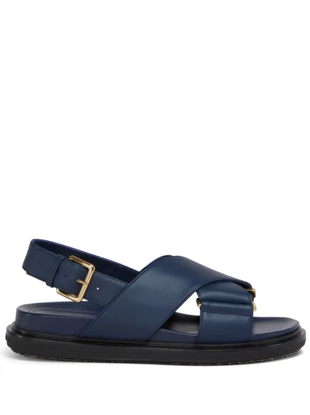 Кожаные сандалии Marni  blue