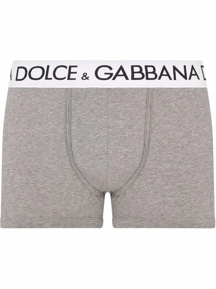 Мужские боксеры Dolce & Gabbana с логотипом, серые