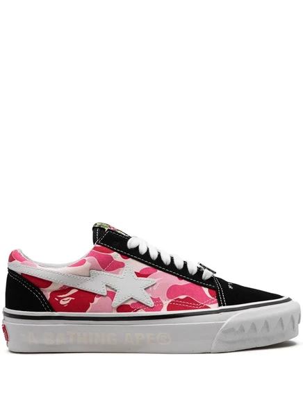 Мужские кеды Vans x Bape Old Skool, зеленые