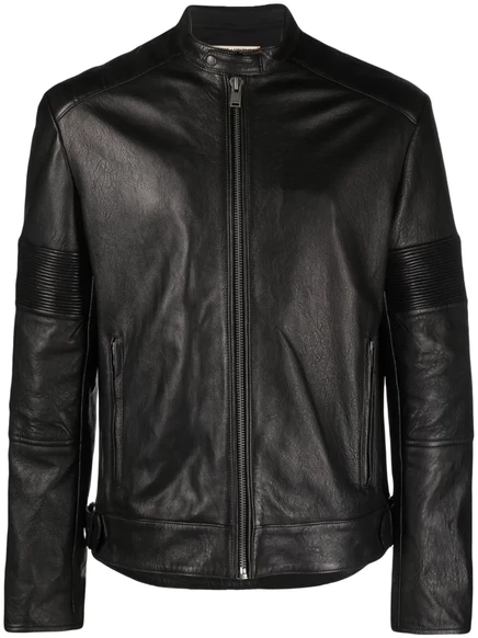Унисекс кожаная куртка Zadig & Voltaire Lean, черная