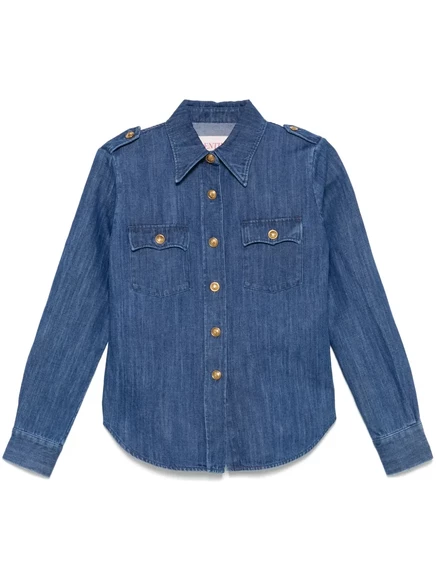 Джинсовая рубашка Valentino Garavani blue
