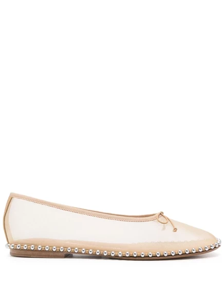 Балетки на цепочке от Alexander Wang Lina neutrals