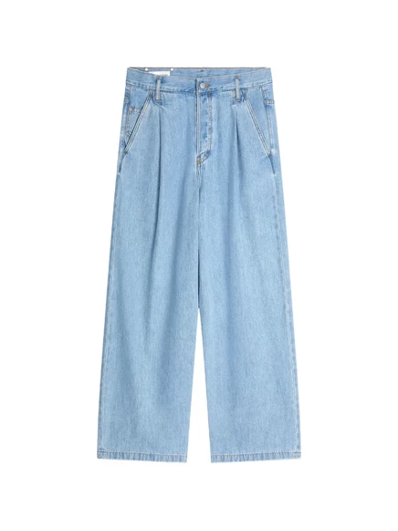 Мужские плиссированные джинсы Dries van Noten, голубые