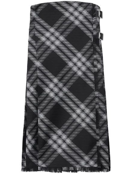 Мини-платье с запахом в клетку от Burberry
