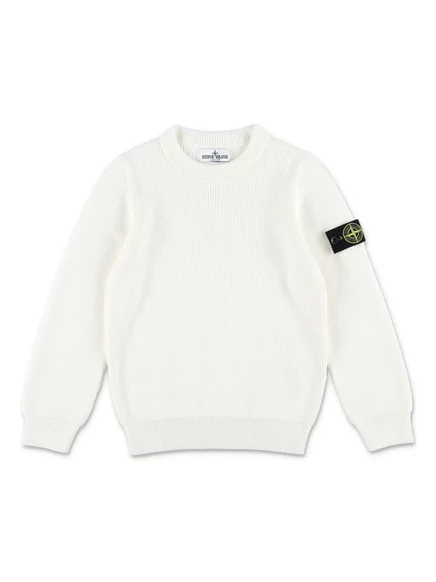 Свитшот для мальчиков Stone Island Junior, белый