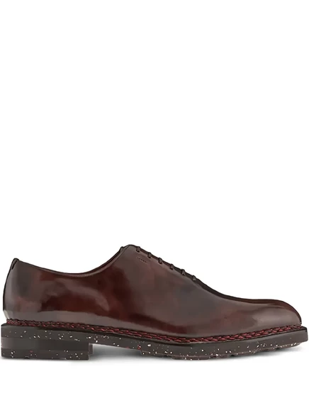 Мужские оксфорды Ferragamo кожаные, коричневые