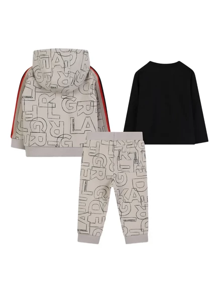 Спортивный костюм с логотипом Karl Lagerfeld Kids neutrals