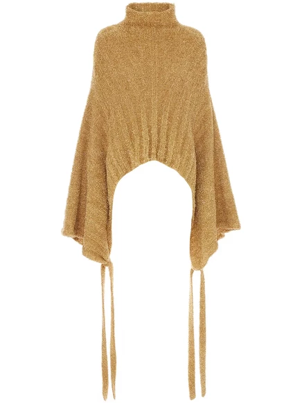 Вязаный джемпер-кимоно с длинными рукавами от JW Anderson gold