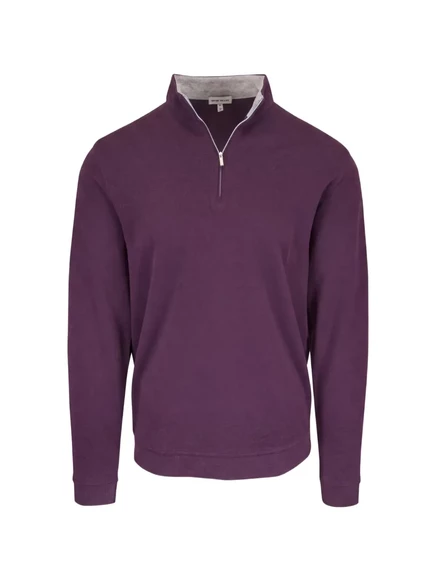 Мужской джемпер Peter Millar с короткой молнией, фиолетовый