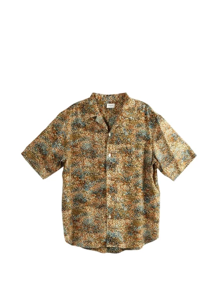 Рубашка с коротким рукавом и принтом от Saint Laurent