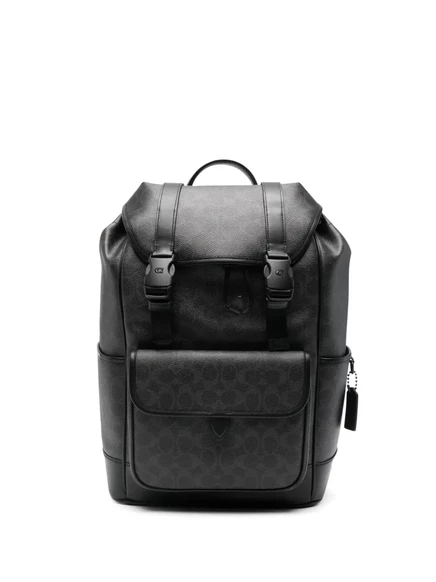 Мужской рюкзак Coach с принтом логотипа, черный
