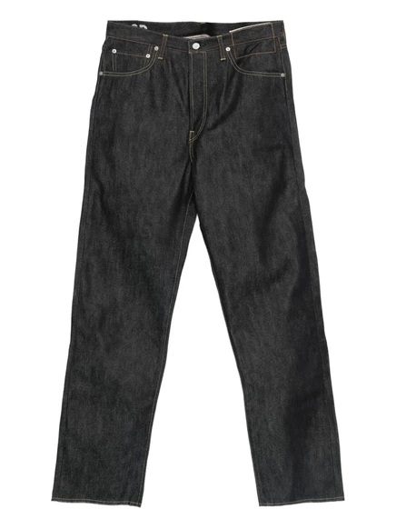 Мужские широкие джинсы Visvim Social Sculpture 01, черные