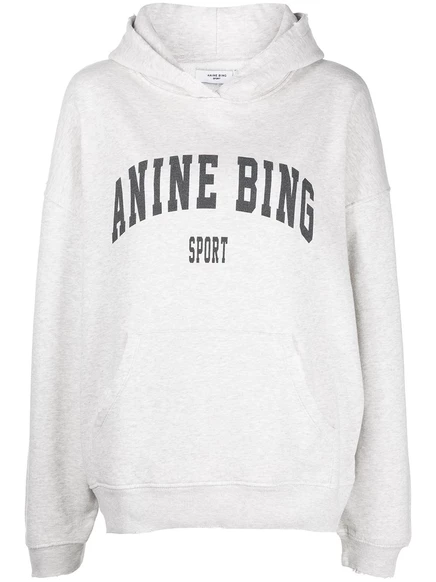 Толстовка с логотипом ANINE BING Harvey grey