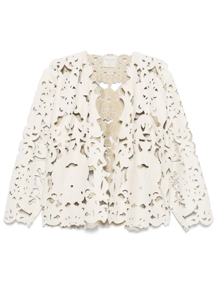 Жакет из гипюра и кружева Forte Forte neutrals