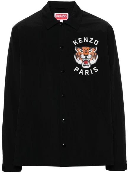 Водоотталкивающая куртка с тигровым принтом Kenzo black