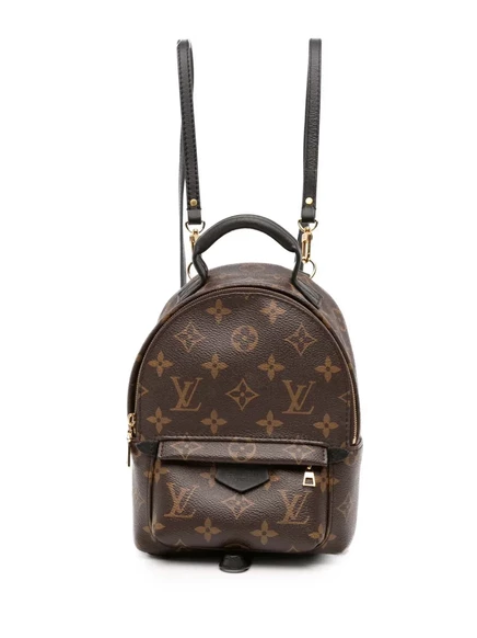 Мини-рюкзак с монограммой Louis Vuitton, бывший в употреблении в 2021-2025 годах, из Палм-Спрингса brown
