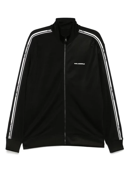 Мужская куртка karl lagerfeld essential на молнии, черная