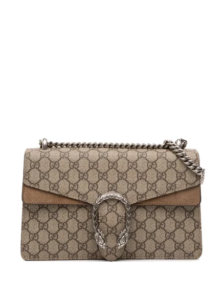 Женская сумка Gucci Pre-Owned Dionysus GG Supreme, коричневая