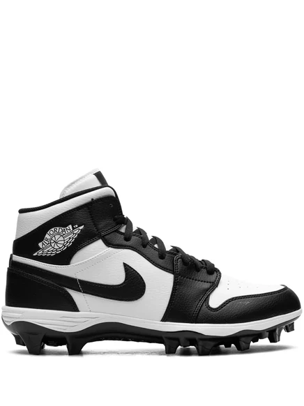 Унисекс бутсы jordan air jordan 1 mid panda, черно-белые