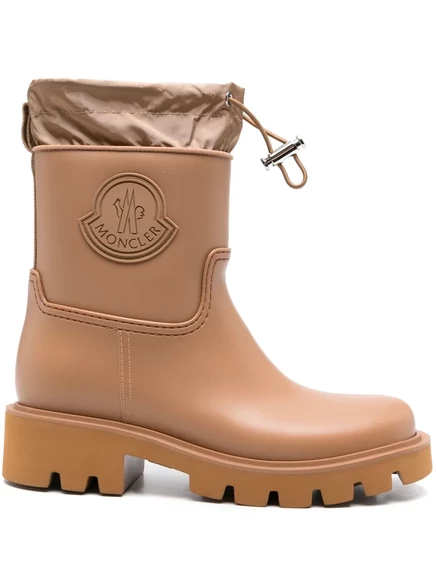 Женские резиновые сапоги Moncler Kickstream, коричневые