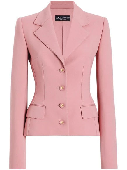 Однобортный блейзер Dolce & Gabbana pink