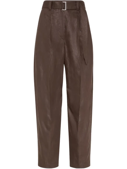 Женские брюки Brunello Cucinelli, коричневые