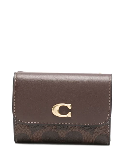 Женский кошелек Coach Essential с логотипом, коричневый