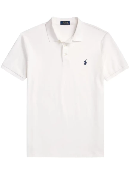 Мужская футболка‑поло Polo Ralph Lauren Polo Pony, белая