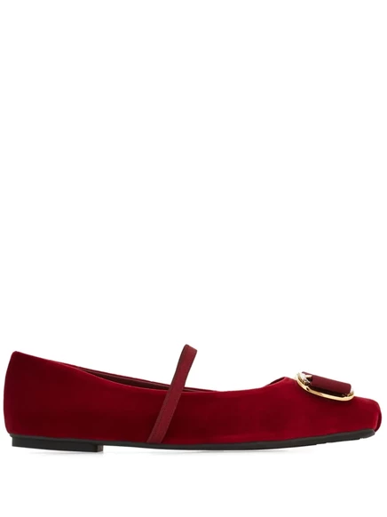 Туфли-балетки от Ferragamo Mary Jane red
