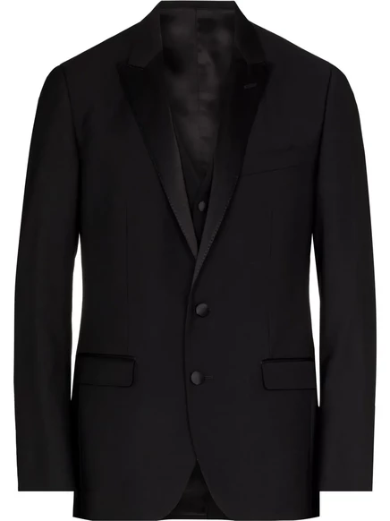 Мужской смокинг Dolce & Gabbana, тройка, чёрный