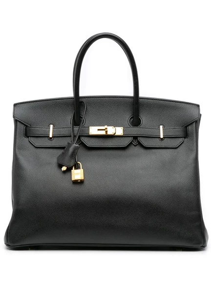 Сумка Epsom Birkin Retourne 35 от Hermès, бывшая в употреблении в 2014 году black