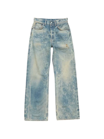 Мужские рваные джинсы Acne Studios bootcut, синие