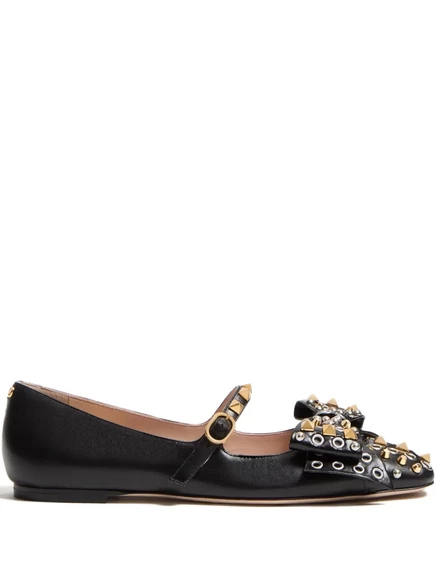 Женские балетки Valentino Garavani Bowow, черные