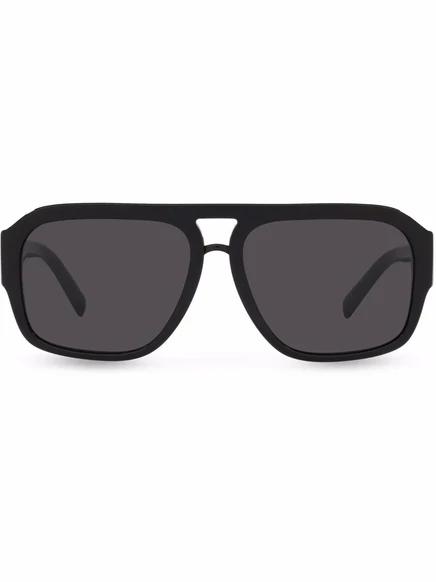 Солнцезащитные очки в скрещенной оправе Dolce & Gabbana Eyewear DG black