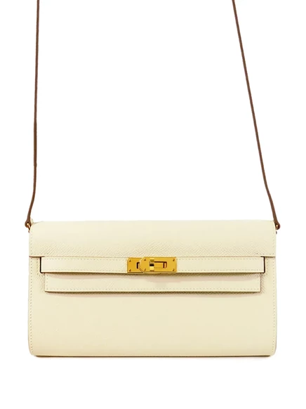 Сумка через плечо Hermès Kelly To Go Epsom, белая