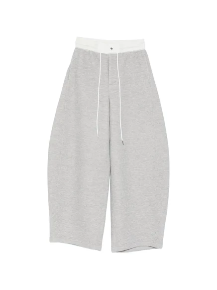 Женские спортивные штаны Sacai с кулиской, светло-серые