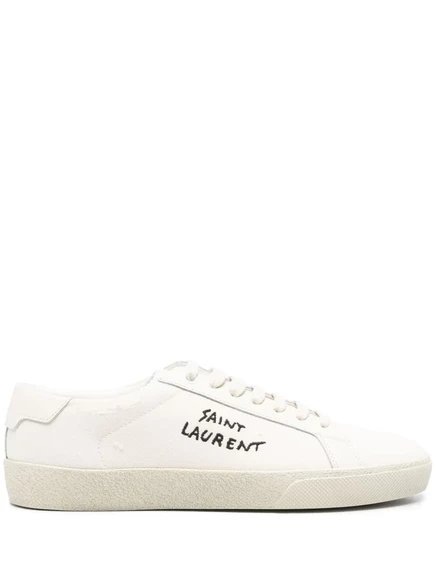 Женские кеды Saint Laurent Court Classic, нейтральные (2)