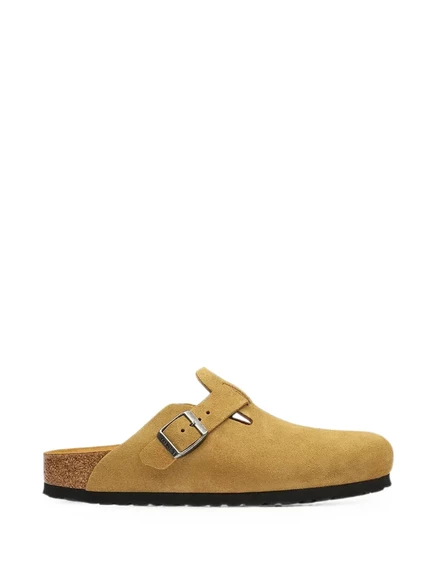 Женские мюли Birkenstock Boston из замши, коричневые