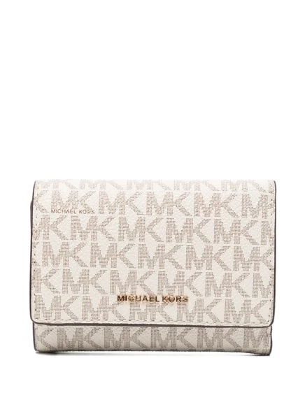 Кошелек Michael Kors Bryant средний с логотипом, бежевый