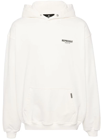 Мужское худи Represent Owners Club с логотипом, белое