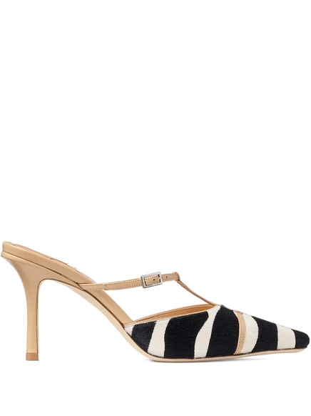 Женские мюли Jimmy Choo Gloria 85 из наппы, черные