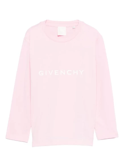 Детская толстовка Givenchy Kids с логотипом, розовая