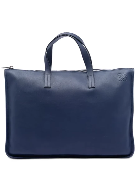 Портфель Loewe Pre-Owned Anagram Toledo кожаный, синий