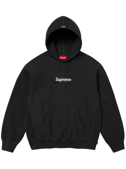 Унисекс худи Supreme Box Logo, черная