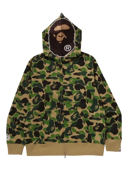 Толстовка с капюшоном BATHING APE® на молнии green
