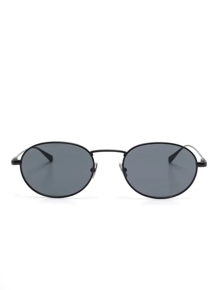 Солнцезащитные очки в овальной оправе Saint Laurent Eyewear  black