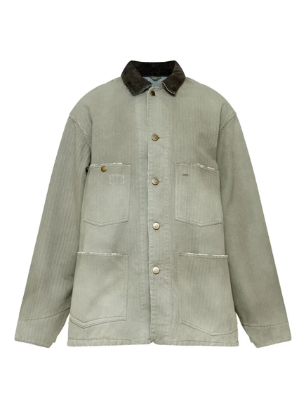 Мужская куртка Maison Margiela хлопковая, зеленая