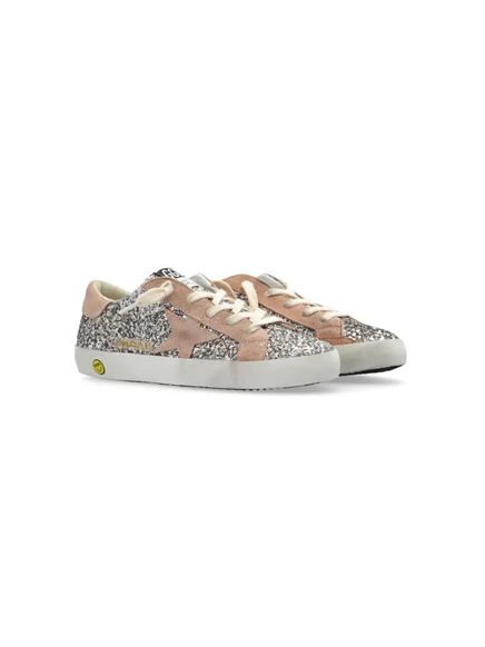 Детские кеды Golden Goose Kids Super-Star, серебристые