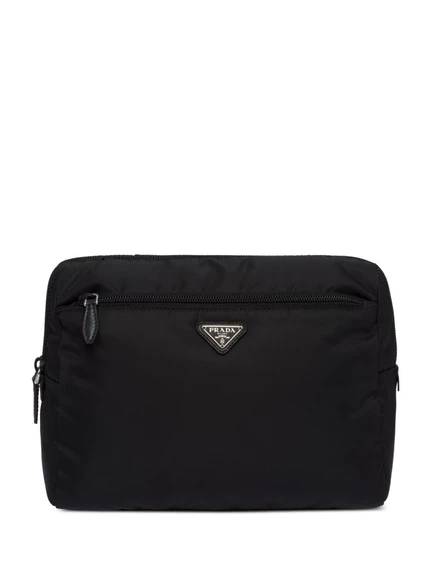 Треугольная сумка с логотипом Prada black